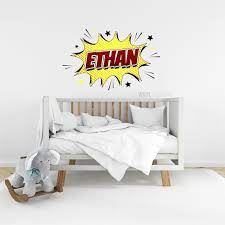 Superhero Personalised Wall Sticker