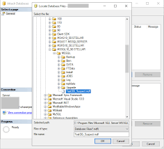how to re database from mdf file
