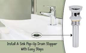 Install Sink Pop Up Drain Stopper