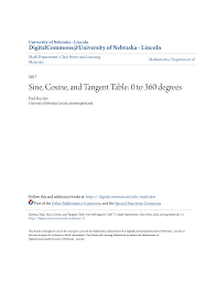 pdf sine cosine and tangent table 0