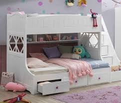 Finish Wood Twin Over Full Bunk Bed Set