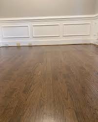 recent hardwood floor installation and