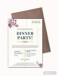 If you wish to invite some friends over for tea and enjoy a carefree evening, you can use this option. 26 Dinner Party Invitations Psd Word Ai Free Premium Templates