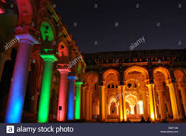 The Evening Light Show At Thirumalai Nayak Palace Madurai