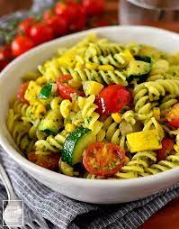 pesto veggie pasta fresh and satisfying