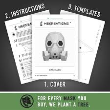 gas mask printable template