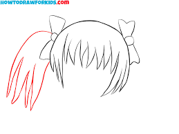 how to draw manga hair easy drawing