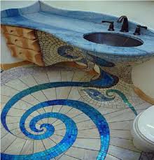 The quadilic 3d tile, also by kaza concrete, has a geometric spin. Top 10 Creative And Unusual Bathroom Floors