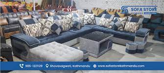 blue grey full set sofa sofa