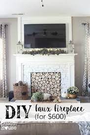 Diy Faux Fireplace For Under 600 The