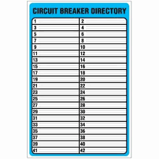 This is a terminal block for type ch renovation panels. Free Printable Circuit Breaker Panel Labels New Circuit Breaker Directory Breaker Box Labels Circuit Breaker Panel Breaker Box