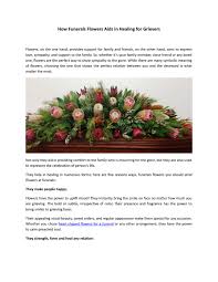 Roses remain to be the foolproof flower to send out to a loved one, and funerals are certainly no different. How Funerals Flowers Aids In Healing For Grievers By Flowersandsympathy Fl Issuu