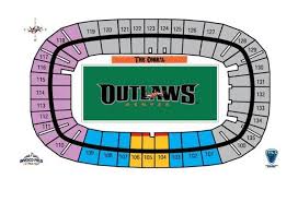 Outlaws Seating Chart Sports Authority Field At Mile High
