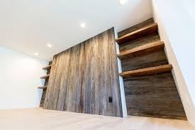 Reclaimed Wood Wall Entertainment