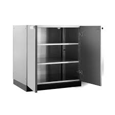 Newage S Stainless Steel 32 In 2 Door Base 32 In W X 36 5 In H X 24 In D Outdoor Kitchen Cabinet