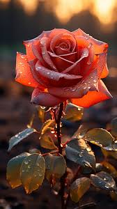 beautiful red rose flower aesthetics