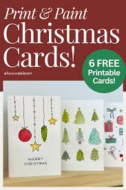 free printable christmas cards for kids