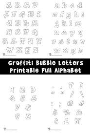 printable graffiti bubble letters