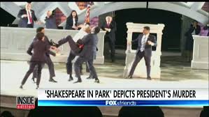 Resultat d'imatges de julius caesar trump shakespeare in the park