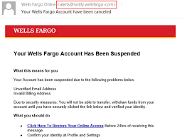 wells fargo phishing e mails