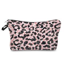 leopard cosmetic bags