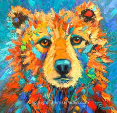 Contemporary Wall Art Colorful Animal