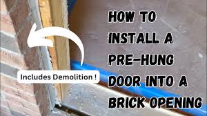 how to install a pre hung exterior door