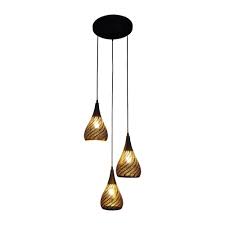 Sendilonen Modern 3 Lights Pendant Lighting Adjustable Industrial Metal Pendant Light Hollow Shade Design Vintage Hanging Lamp Matte Black Ceiling