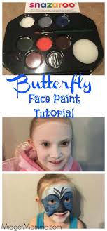 erfly face paint tutorial midgetmomma