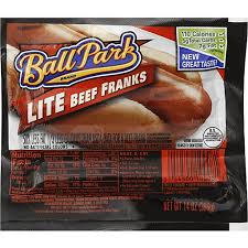 ball park franks lite beef beef