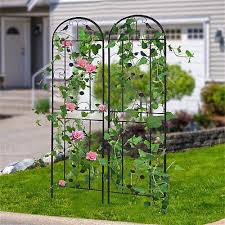 2pcs Black Garden Trellis Climbing