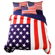 King Size American Flag Bedding Set