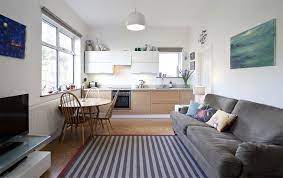 open concept kitchen living room