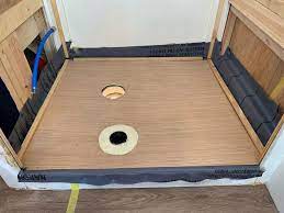 The rv shower pan is just the floor of your shower. The Cameo Camper Renovation Building A Custom Rv Shower Pan Part 2 Lone Oak Design Co
