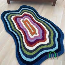 wool hand tufted area rug carpet ebay