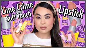 lime crime soft touch lipstick review