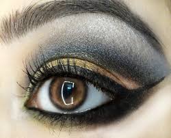 golden cut crease eye makeup tutorial