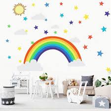Cartoon Art Wall Sticker Rainbow