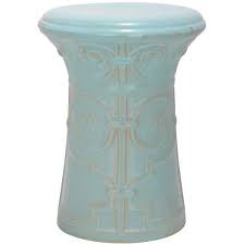 Aqua Ceramic Garden Stool Acs4521c