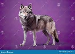 紫色背景中的狼全体摄影棚拍摄概念库存例证. 插画包括有敌意, 题头, 犬属, 前面, 生产, 狼疮- 291142047