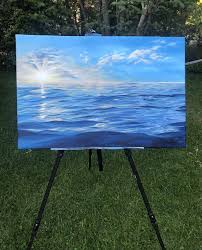 Paintings Of Ocean Water And Sky In