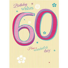 special birthdays card 60 female