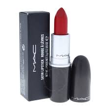 mac cosmetics satin lipstick mac red