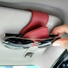 Car Glasses Holder Sunglasses Clip Pu