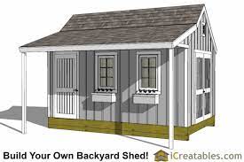10x16 Cape Cod Shed Plans With Porch