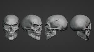 3d file evil skull model to