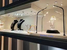 jewelry showcase led lighting layout