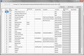 My Chart Of Accounts Utility