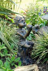 Pixie Playing A Flute Statue Monkton