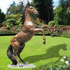 Rearing Large Bronze Horse Statues